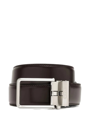 BOSS square-buckle belt - Brown