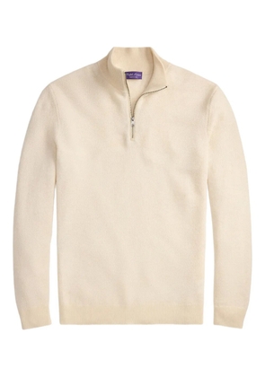 Ralph Lauren Purple Label half-zip cashmere sweater - Neutrals