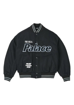 Palace logo-patch bomber jacket - Black