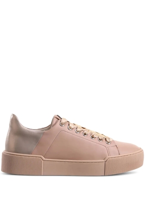Hogl Blade metallic-heel platform sneakers - Pink