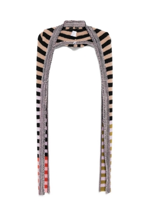 YANYAN KNITS striped scarf - Neutrals