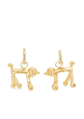 Marni dog-motif earrings - Gold