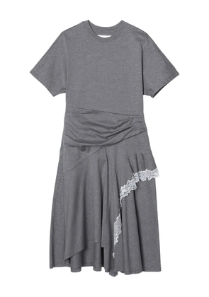 3.1 Phillip Lim lace-trim ruffled asymmetrical dress - Grey