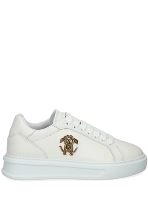 Roberto Cavalli logo-plaque sneakers - White