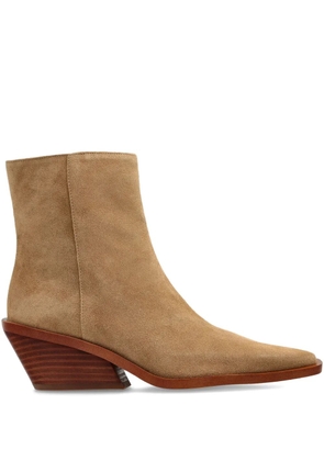 Michael Michael Kors 65mm pointed-toe suede ankle boots - Brown