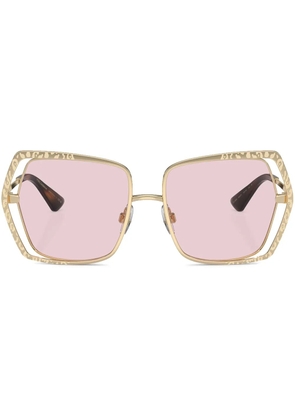 Dolce & Gabbana Eyewear square frame sunglasses - Gold