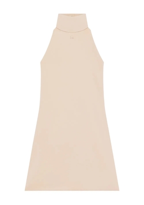 Courrèges halterneck sleeveless mini dress - Neutrals