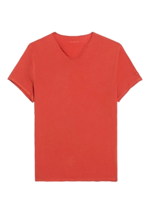 Zadig&Voltaire Henley U-neck short-sleeve T-shirt - Orange