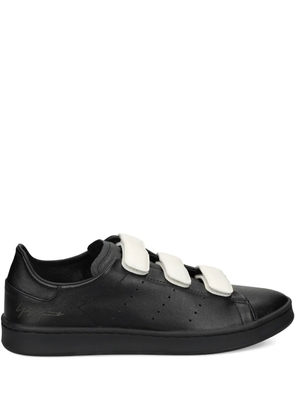 Y-3 leather strap sneakers - Black