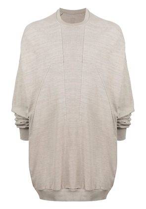 Rick Owens slub panelled sweatshirt - Grey