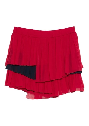 Iceberg ruffled pleated skirt - Red