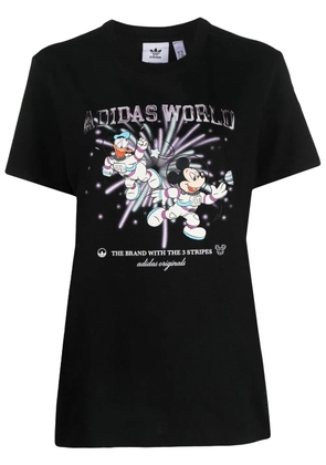 adidas x Disney graphic-print cotton T-shirt - Black