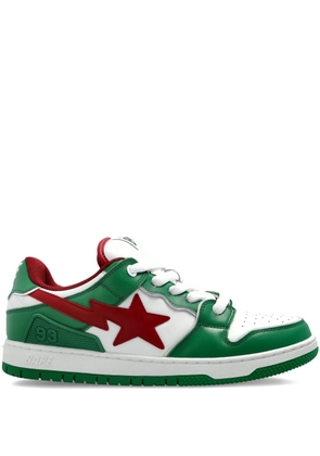 A BATHING APE® star-patch sneakers - Green