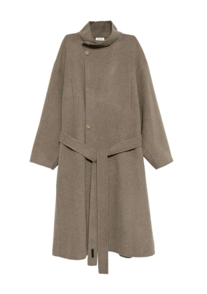 Fear Of God high-neck double-breasted coat - Brown