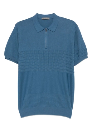 Corneliani knit polo shirt - Blue