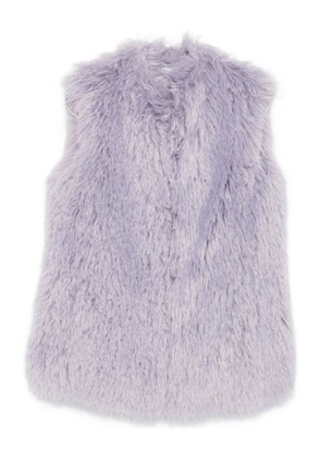 Patrizia Pepe crew-neck fur gilet - Purple
