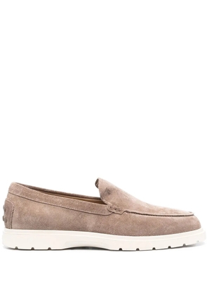 Tod's suede slip-on loafers - Neutrals
