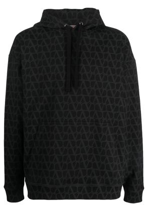 Valentino Garavani Toile Iconographe-print cotton hoodie - Black
