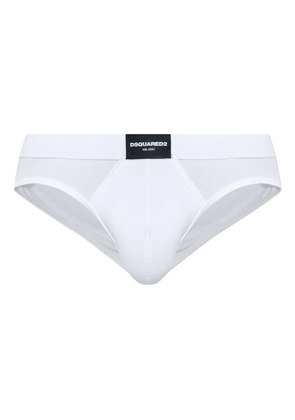 DSQUARED2 logo waistband briefs - White
