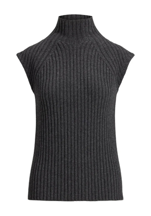Ralph Lauren Collection ribbed high-neck sleeveless top - Grey