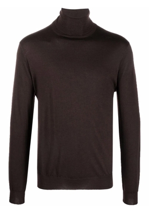 Dell'oglio roll-neck merino wool jumper - Red