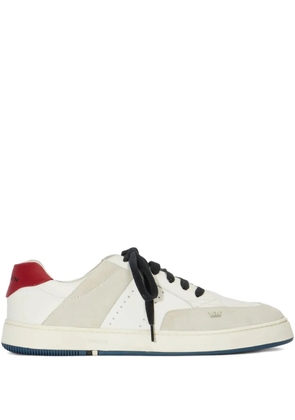 Osklen leather panelled sneakers - White