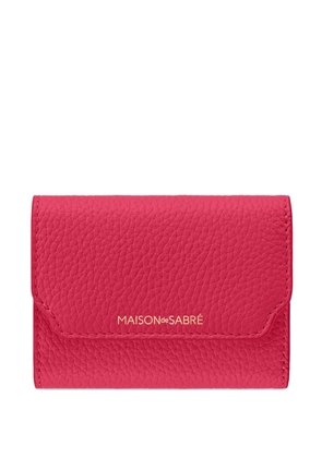 MAISON de SABRÉ Leather Trifold Wallet - Pink