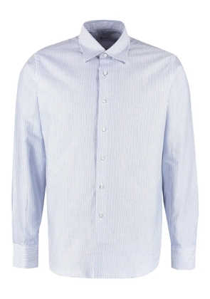 THE (Alphabet) striped cotton shirt - Blue