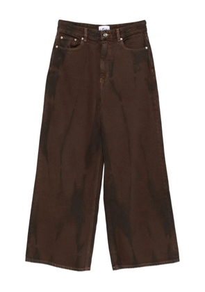 GANNI wide-leg jeans - Brown
