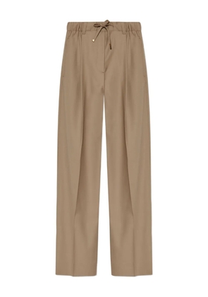 Moncler front-pleated trousers - Brown