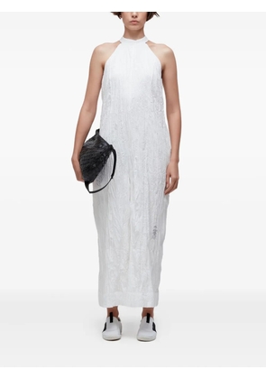 Osklen halter-neck wrinkle jumpsuit - White