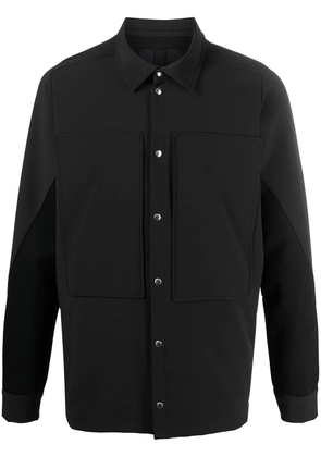 BYBORRE weatherproof panelled overshirt - Black
