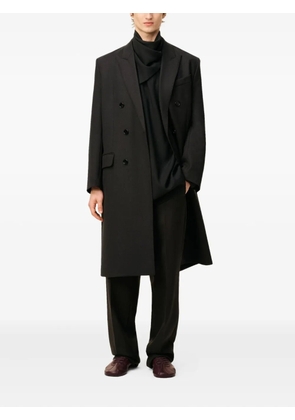AMI Paris double-breasted wool coat - Black