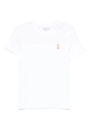 Maison Kitsuné Standing Fox embroidered T-shirt - White