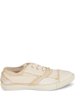 Maison Margiela frayed-detail sneakers - Neutrals