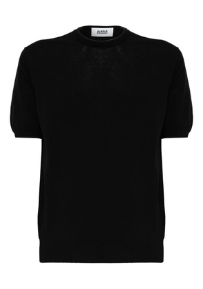 ALPHA STUDIO short-sleeve round-neck T-shirt - Black