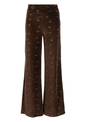 ROTATE BIRGER CHRISTENSEN flared track pants - Brown