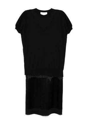 3.1 Phillip Lim multi-combo embroidered dress - Black