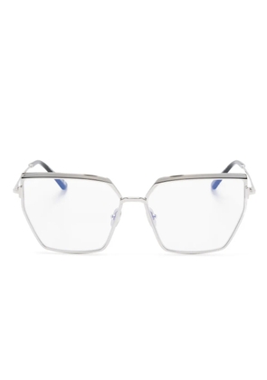 TOM FORD Eyewear geometric-frame glasses - Silver