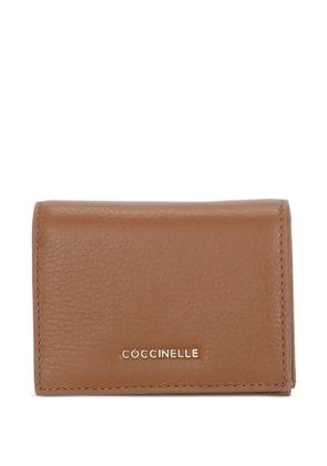 Coccinelle textured fold wallet - Brown
