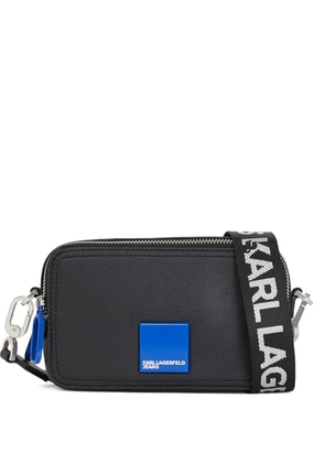 Karl Lagerfeld Jeans logo-plaque cross body bag - Black