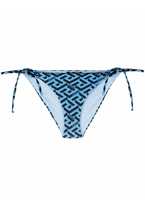 Versace logo bikini bottoms - Blue