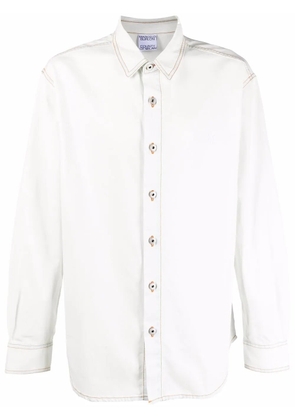 COUNTY OF MILAN Cross Wolf long-sleeve shirt - White