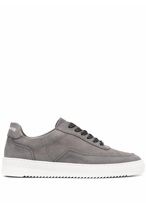 Filling Pieces leather low-top sneakers - Grey