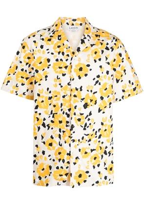 Lanvin floral-print cotton shirt - Yellow