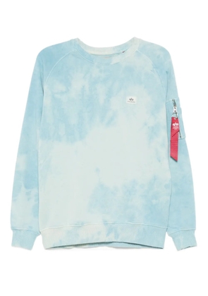 Alpha Industries logo-appliqué dyed sweatshirt - Blue