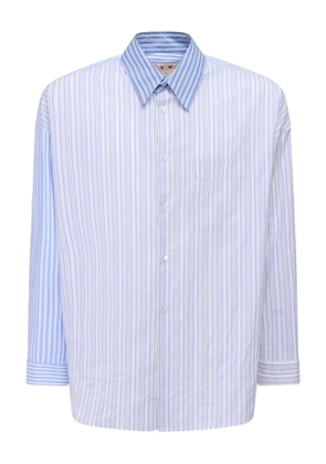 Marni striped button-up shirt - Blue