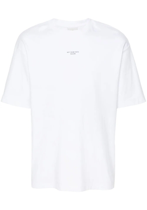 Drôle De Monsieur slogan-print cotton T-shirt - White