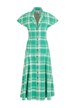 Rosie Assoulin blazer plaid midi dress - Green