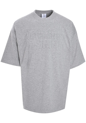 VETEMENTS Illusion logo T-shirt - Grey